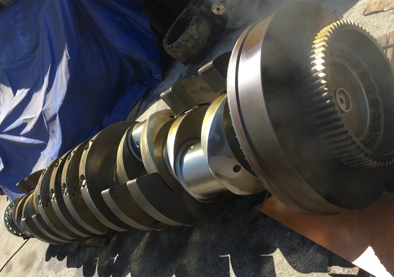 Wartsila-12V32LN-crankshaft